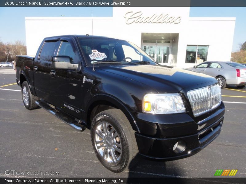 Black / Black/Dove Grey Piping 2008 Lincoln Mark LT SuperCrew 4x4