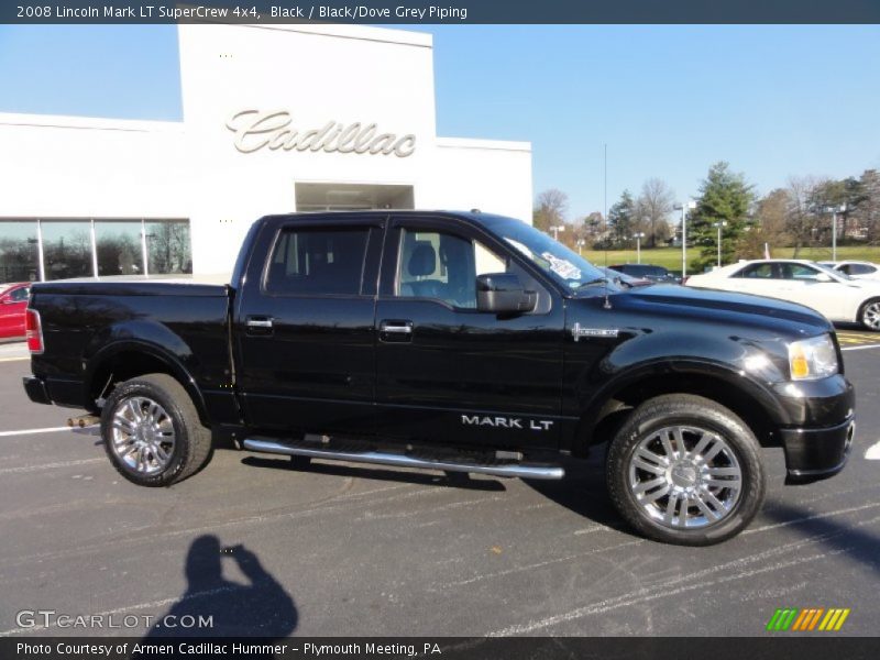 Black / Black/Dove Grey Piping 2008 Lincoln Mark LT SuperCrew 4x4