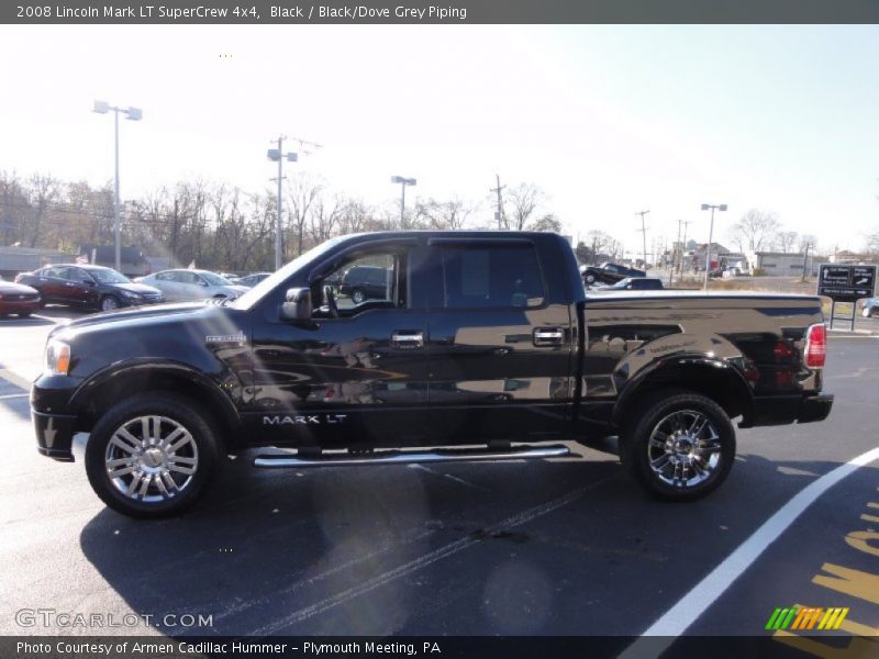 Black / Black/Dove Grey Piping 2008 Lincoln Mark LT SuperCrew 4x4