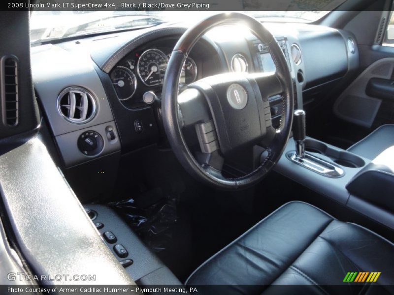 Black / Black/Dove Grey Piping 2008 Lincoln Mark LT SuperCrew 4x4