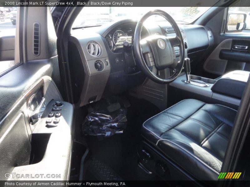 Black / Black/Dove Grey Piping 2008 Lincoln Mark LT SuperCrew 4x4