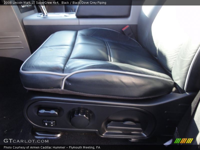 Black / Black/Dove Grey Piping 2008 Lincoln Mark LT SuperCrew 4x4