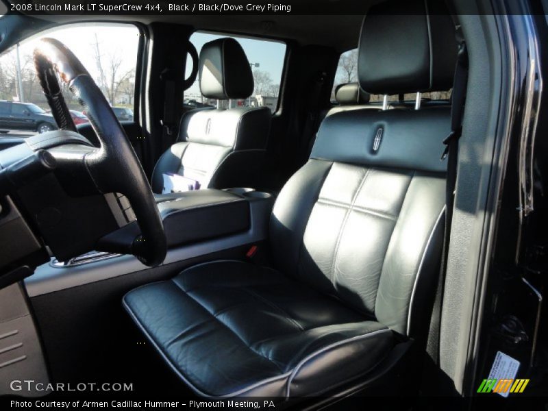 Front Seat of 2008 Mark LT SuperCrew 4x4