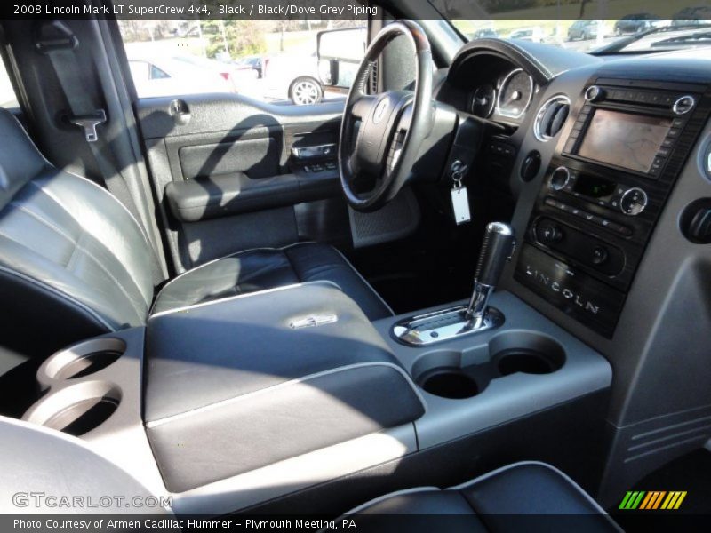 Black / Black/Dove Grey Piping 2008 Lincoln Mark LT SuperCrew 4x4