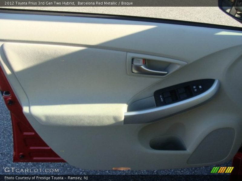 Barcelona Red Metallic / Bisque 2012 Toyota Prius 3rd Gen Two Hybrid