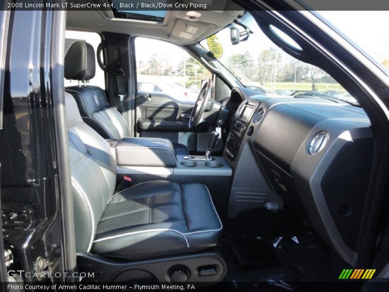 Black / Black/Dove Grey Piping 2008 Lincoln Mark LT SuperCrew 4x4