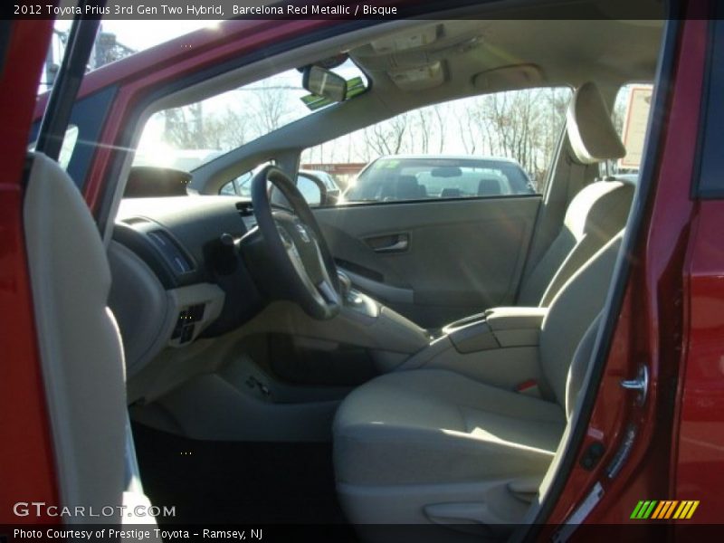Barcelona Red Metallic / Bisque 2012 Toyota Prius 3rd Gen Two Hybrid