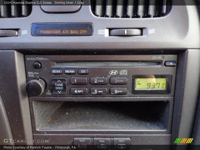 Sterling Silver / Gray 2004 Hyundai Elantra GLS Sedan