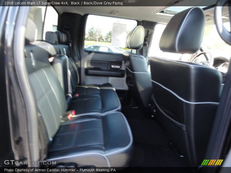 Black / Black/Dove Grey Piping 2008 Lincoln Mark LT SuperCrew 4x4