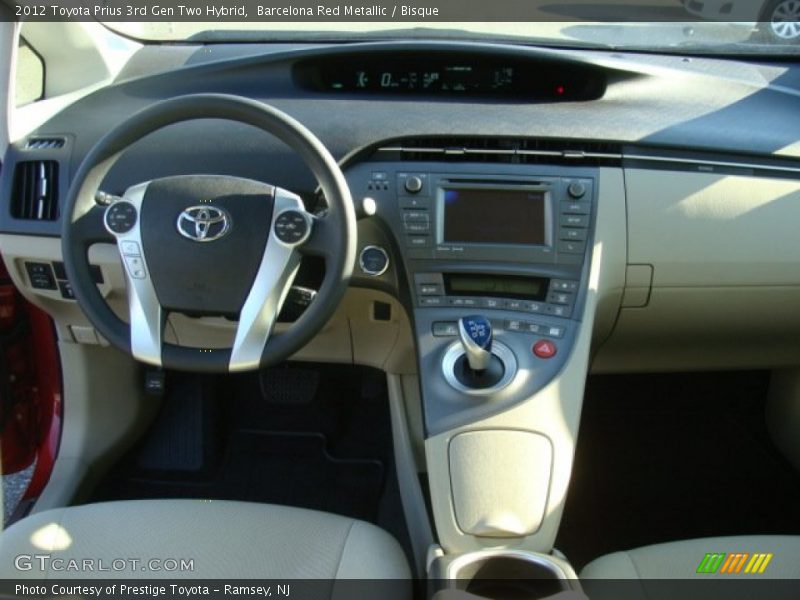 Barcelona Red Metallic / Bisque 2012 Toyota Prius 3rd Gen Two Hybrid