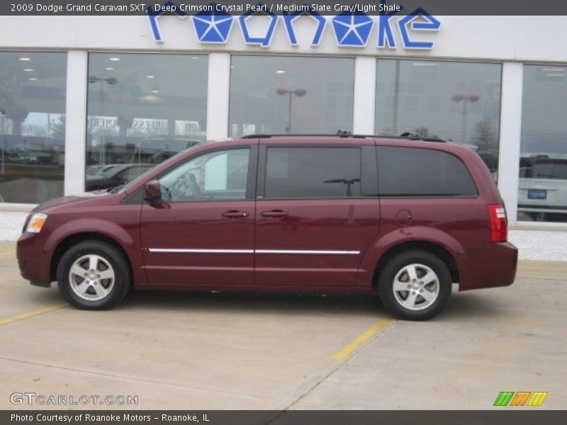 Deep Crimson Crystal Pearl / Medium Slate Gray/Light Shale 2009 Dodge Grand Caravan SXT