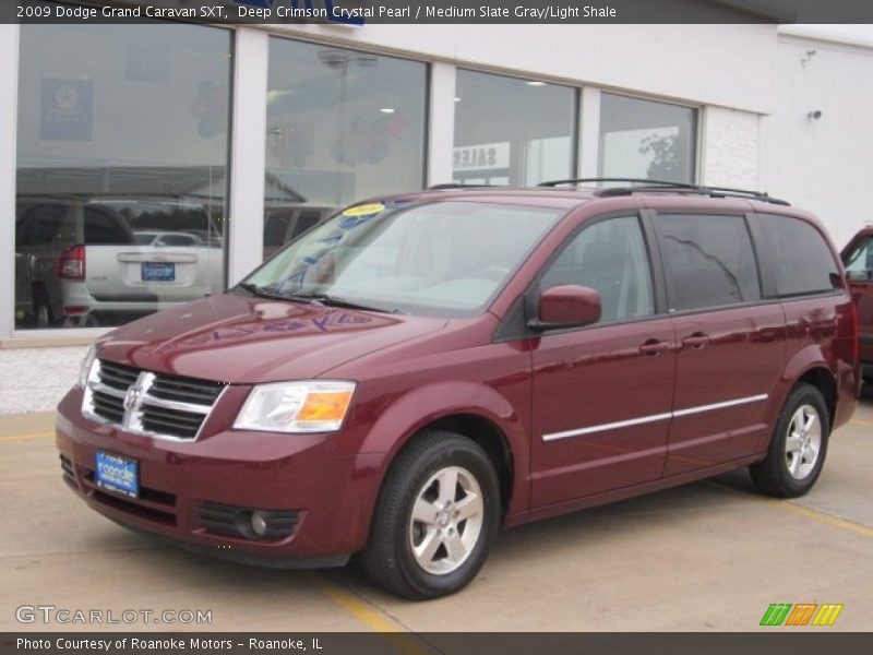 Deep Crimson Crystal Pearl / Medium Slate Gray/Light Shale 2009 Dodge Grand Caravan SXT