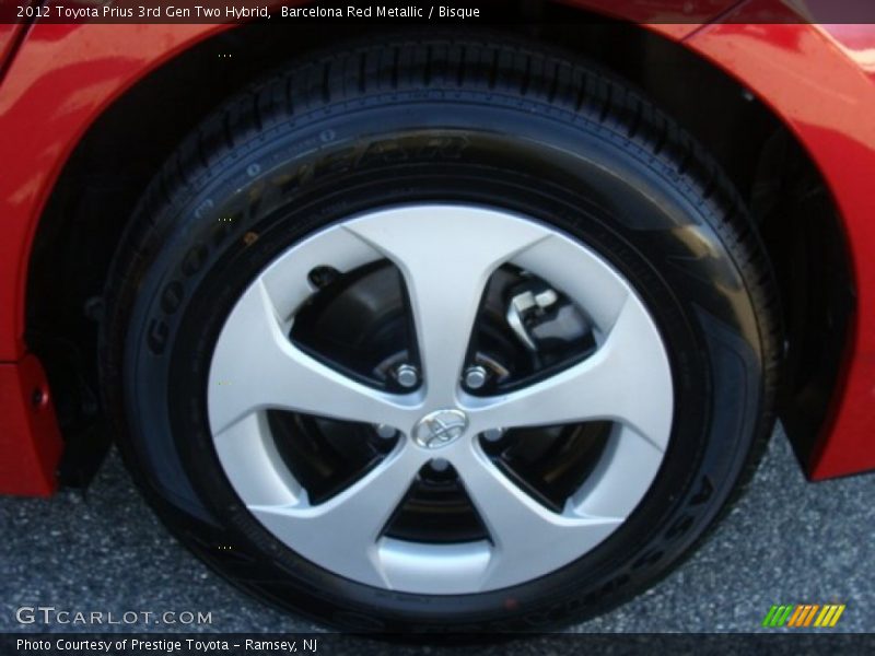 Barcelona Red Metallic / Bisque 2012 Toyota Prius 3rd Gen Two Hybrid
