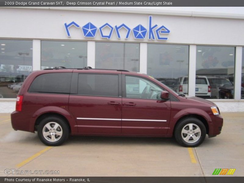 Deep Crimson Crystal Pearl / Medium Slate Gray/Light Shale 2009 Dodge Grand Caravan SXT