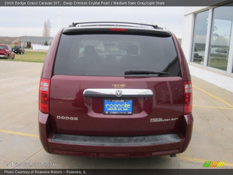Deep Crimson Crystal Pearl / Medium Slate Gray/Light Shale 2009 Dodge Grand Caravan SXT