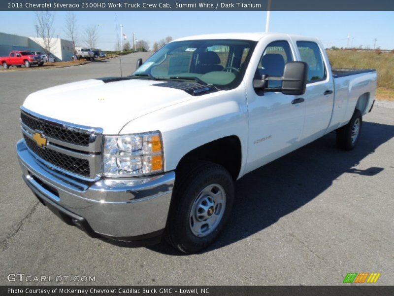 Summit White / Dark Titanium 2013 Chevrolet Silverado 2500HD Work Truck Crew Cab