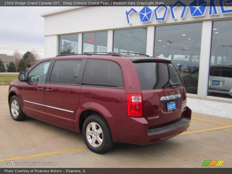 Deep Crimson Crystal Pearl / Medium Slate Gray/Light Shale 2009 Dodge Grand Caravan SXT