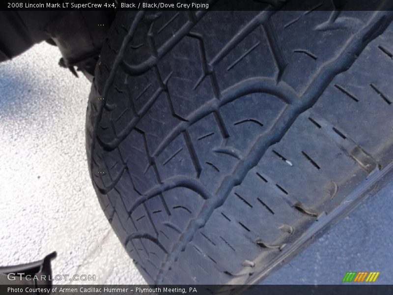 Black / Black/Dove Grey Piping 2008 Lincoln Mark LT SuperCrew 4x4