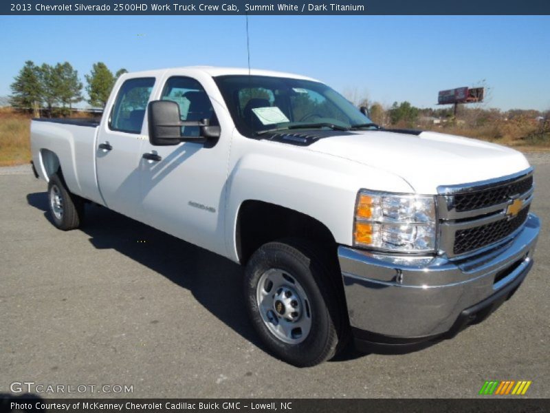 Summit White / Dark Titanium 2013 Chevrolet Silverado 2500HD Work Truck Crew Cab