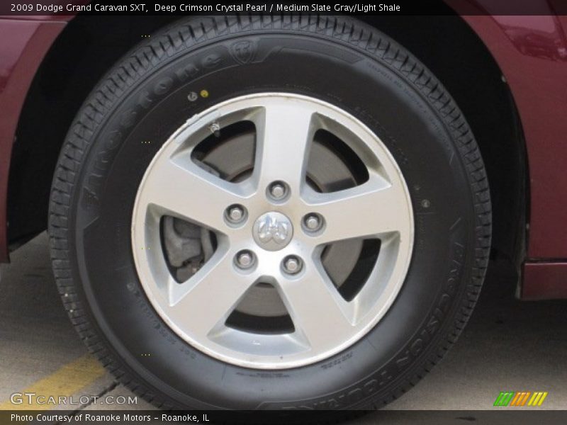 Deep Crimson Crystal Pearl / Medium Slate Gray/Light Shale 2009 Dodge Grand Caravan SXT