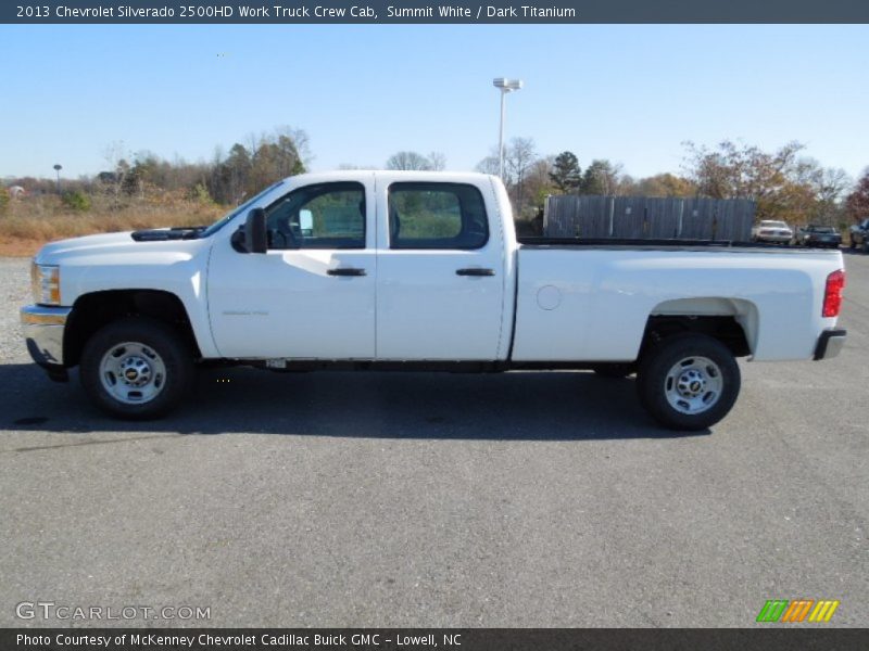 Summit White / Dark Titanium 2013 Chevrolet Silverado 2500HD Work Truck Crew Cab
