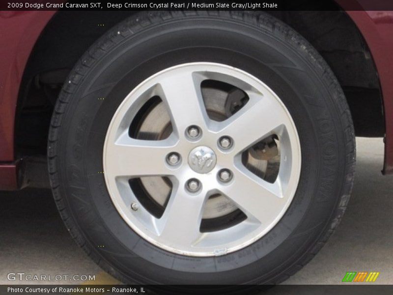 Deep Crimson Crystal Pearl / Medium Slate Gray/Light Shale 2009 Dodge Grand Caravan SXT