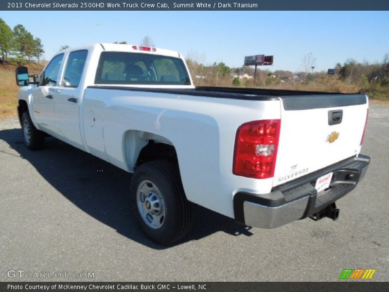 Summit White / Dark Titanium 2013 Chevrolet Silverado 2500HD Work Truck Crew Cab