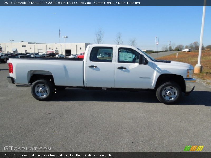 Summit White / Dark Titanium 2013 Chevrolet Silverado 2500HD Work Truck Crew Cab