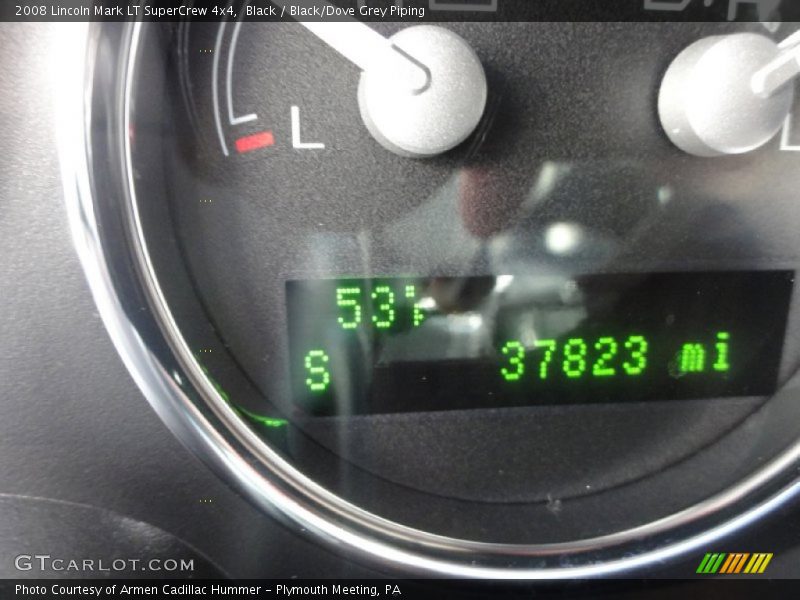 Black / Black/Dove Grey Piping 2008 Lincoln Mark LT SuperCrew 4x4