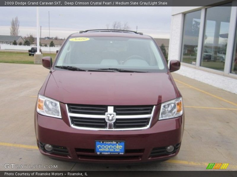 Deep Crimson Crystal Pearl / Medium Slate Gray/Light Shale 2009 Dodge Grand Caravan SXT