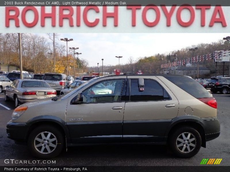 Light Driftwood Metallic / Medium Oak 2003 Buick Rendezvous CX AWD