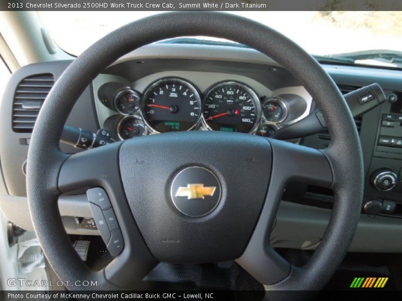 Summit White / Dark Titanium 2013 Chevrolet Silverado 2500HD Work Truck Crew Cab