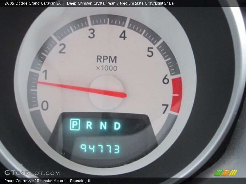 Deep Crimson Crystal Pearl / Medium Slate Gray/Light Shale 2009 Dodge Grand Caravan SXT