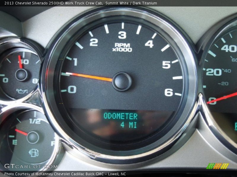 Summit White / Dark Titanium 2013 Chevrolet Silverado 2500HD Work Truck Crew Cab