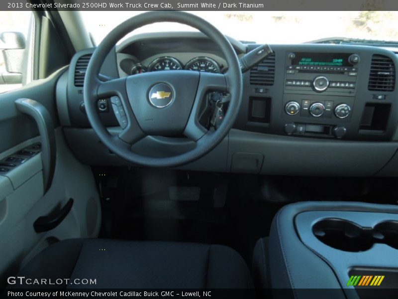 Summit White / Dark Titanium 2013 Chevrolet Silverado 2500HD Work Truck Crew Cab