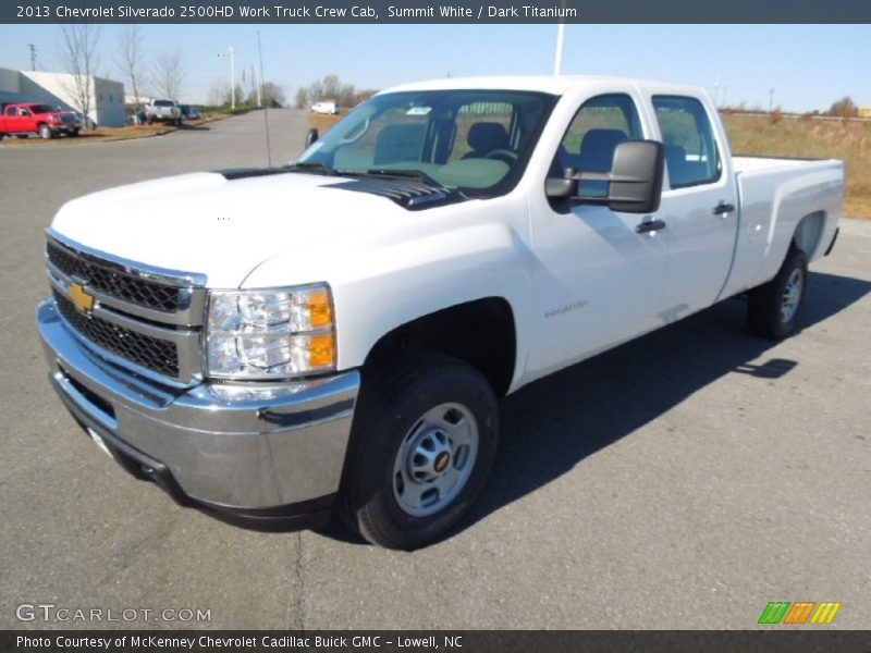 Summit White / Dark Titanium 2013 Chevrolet Silverado 2500HD Work Truck Crew Cab
