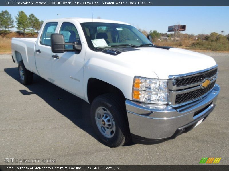 Summit White / Dark Titanium 2013 Chevrolet Silverado 2500HD Work Truck Crew Cab