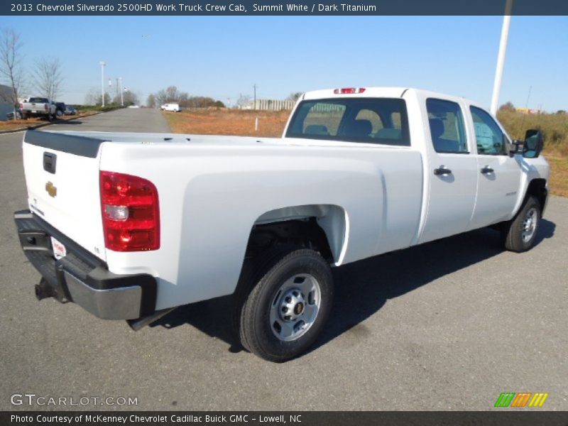 Summit White / Dark Titanium 2013 Chevrolet Silverado 2500HD Work Truck Crew Cab