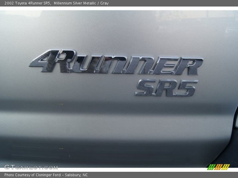 Millennium Silver Metallic / Gray 2002 Toyota 4Runner SR5