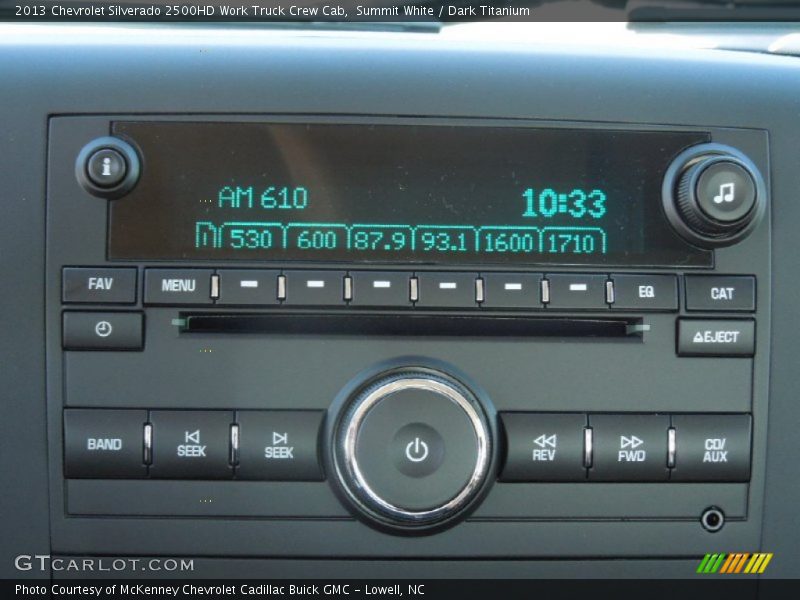 Summit White / Dark Titanium 2013 Chevrolet Silverado 2500HD Work Truck Crew Cab