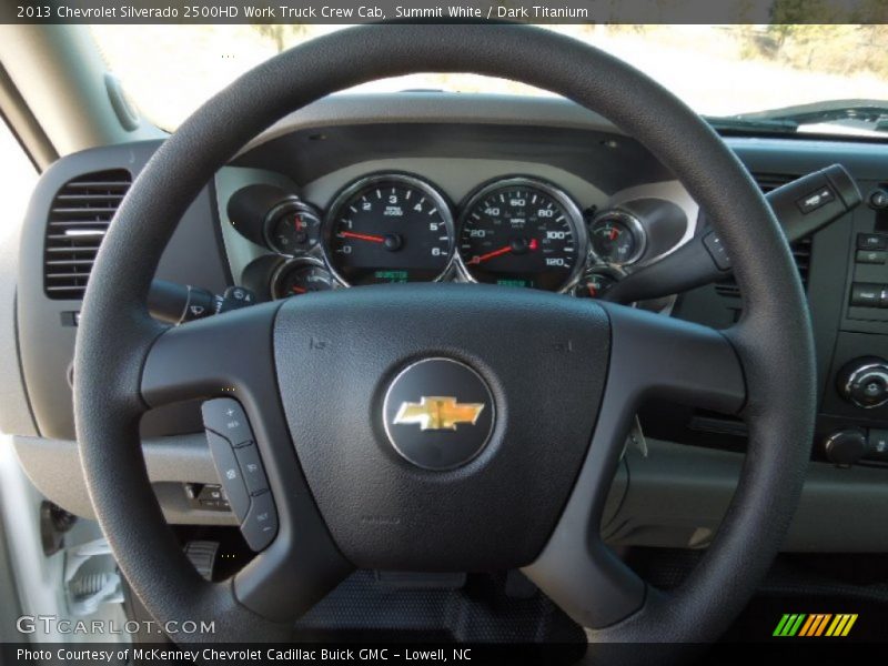 Summit White / Dark Titanium 2013 Chevrolet Silverado 2500HD Work Truck Crew Cab