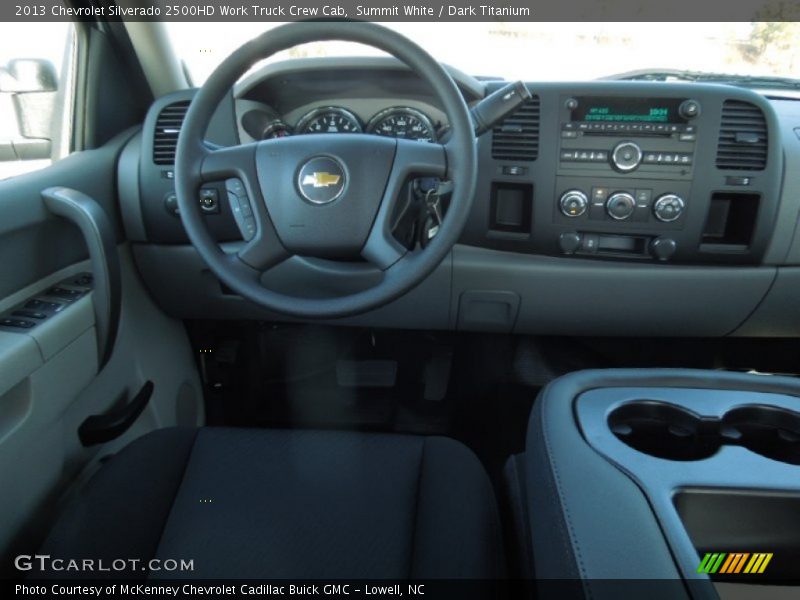 Summit White / Dark Titanium 2013 Chevrolet Silverado 2500HD Work Truck Crew Cab