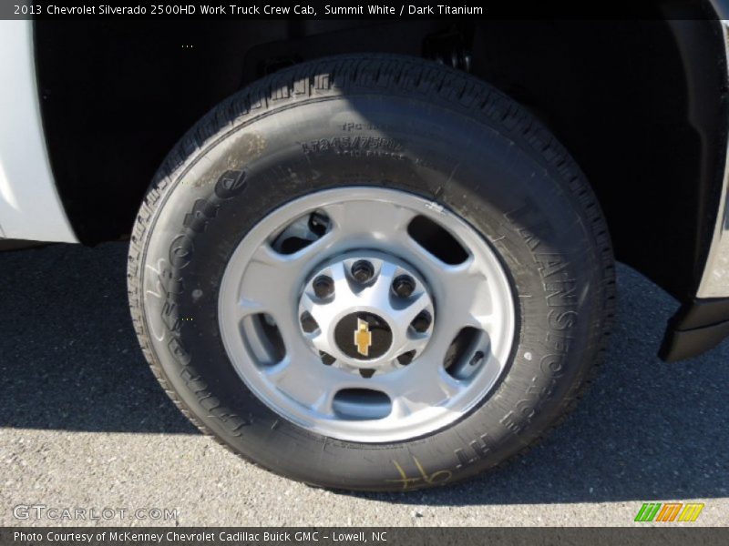 Summit White / Dark Titanium 2013 Chevrolet Silverado 2500HD Work Truck Crew Cab