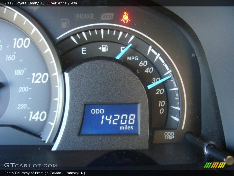Super White / Ash 2012 Toyota Camry LE