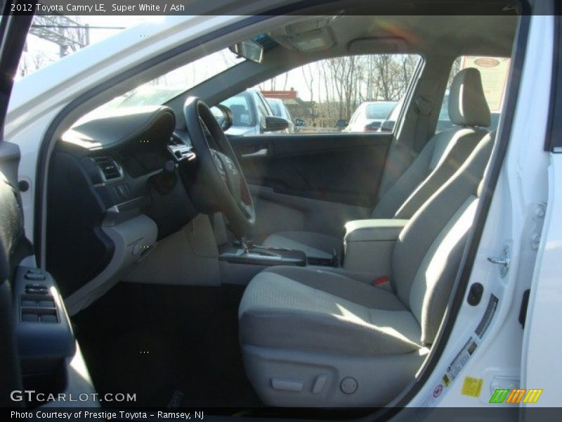 Super White / Ash 2012 Toyota Camry LE