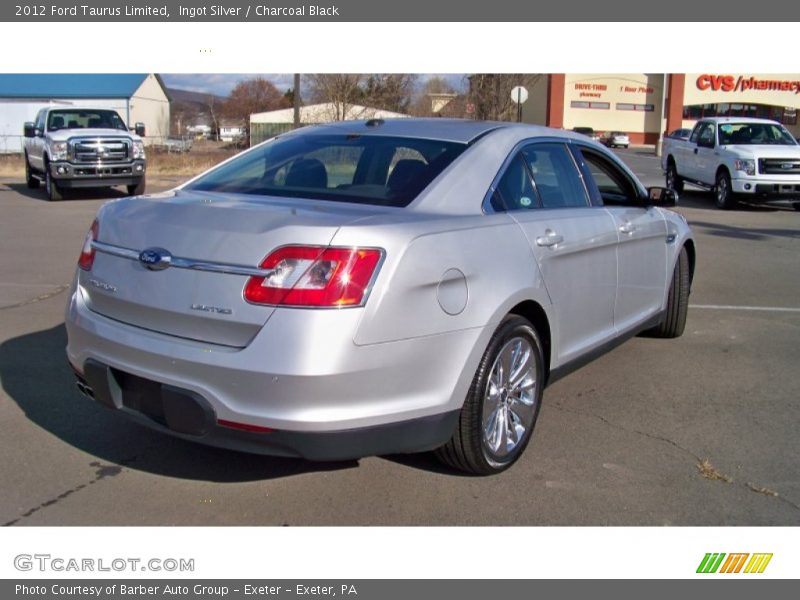 Ingot Silver / Charcoal Black 2012 Ford Taurus Limited