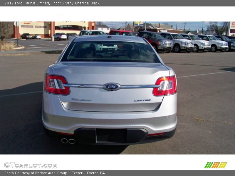Ingot Silver / Charcoal Black 2012 Ford Taurus Limited