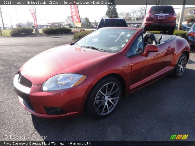 Sunset Pearlescent / Dark Charcoal 2011 Mitsubishi Eclipse Spyder GS Sport