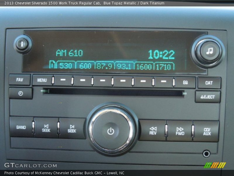 Audio System of 2013 Silverado 1500 Work Truck Regular Cab