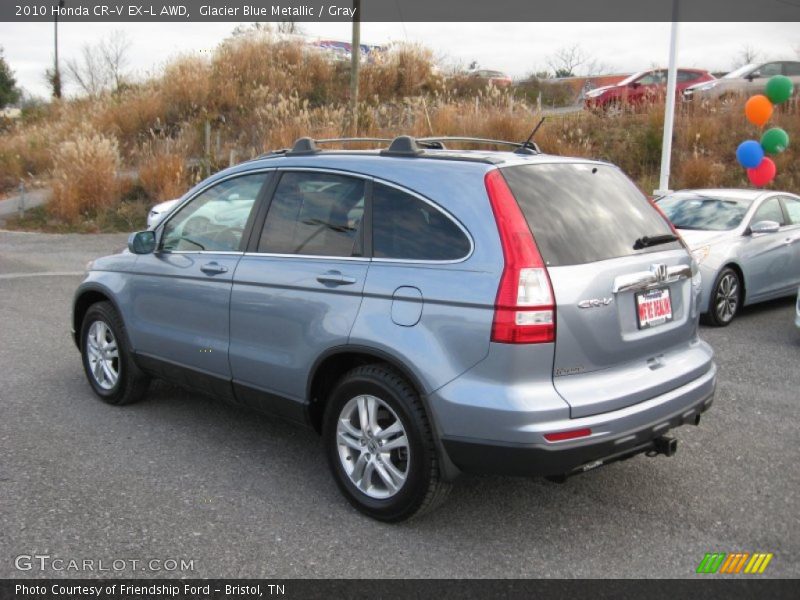 Glacier Blue Metallic / Gray 2010 Honda CR-V EX-L AWD